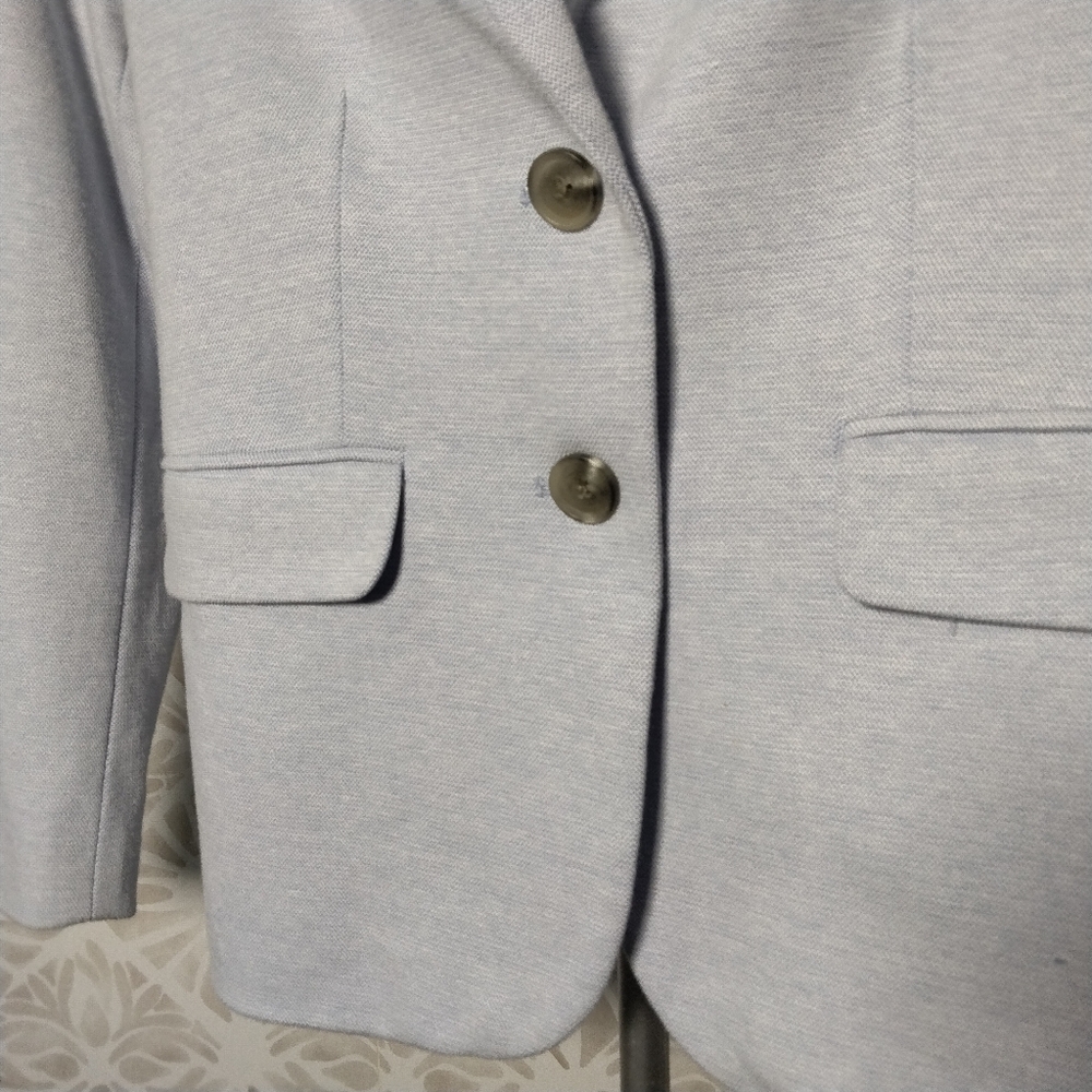 Talbots Aberdeen Light Blue Two Button Blazer Jac… - image 2